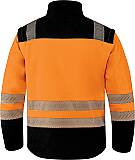 Reflexní softshellová bunda s odepínacími rukávy SOCCIAHV, oranžová/černá