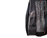 Volnočasová mikina s kožešinou Bennon NORTOS SWEATSHIRT, šedá/černá