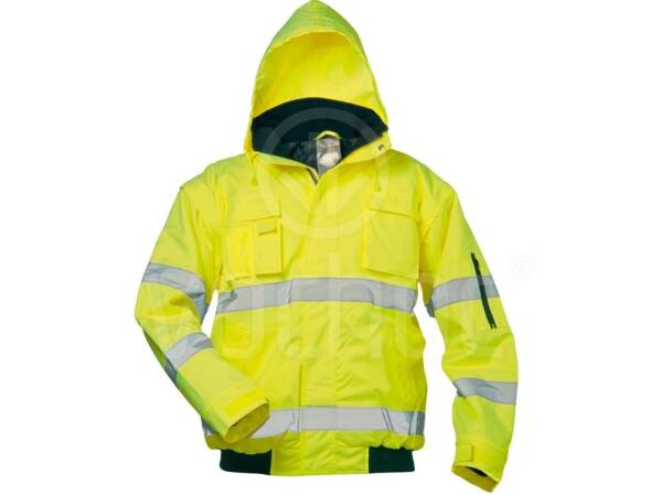 Zimní reflexní pilotka 2v1 ROLAND, žlutá