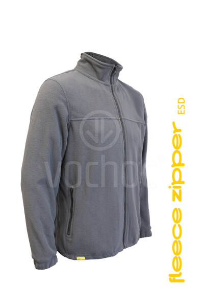Pracovní mikina CHAMEO FLEECE ZIPPER ESD, šedá