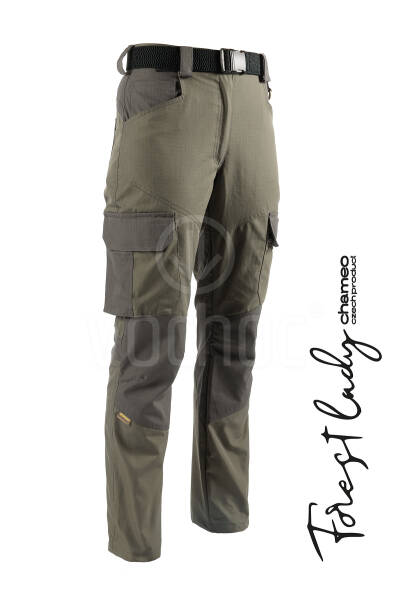 Dámské kalhoty CHAMEO FOREST LADY, Ripstop, olive/grey