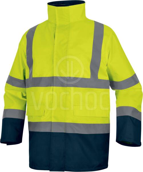 Reflexní nepromokavá bunda SPEED, žlutá/nám. modrá