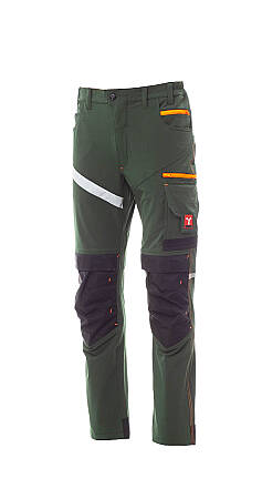Stretchové kalhoty Payper NEXT 4W, zeleno-oranžová