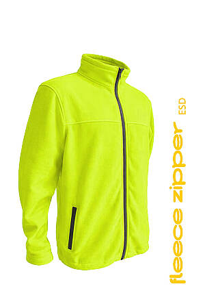 Pracovní mikina CHAMEO FLEECE ZIPPER ESD, žlutá