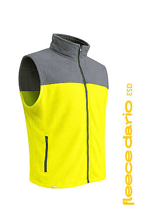 Pracovní vesta CHAMEO FLEECE ESD, žlutá/šedá