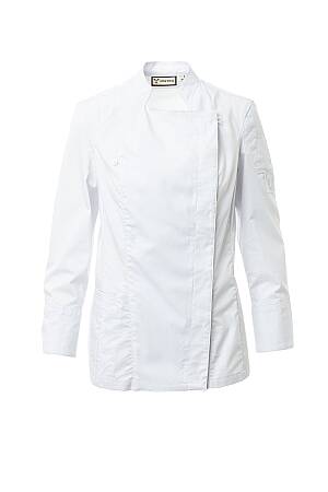 Kuchařský dámský rondon STARRED MESH LADY (lycra), bílá