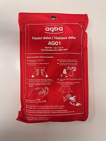 Hasicí deka AGBA - AG01 rozměr 1,2 x1,2 m
