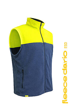 Pracovní vesta CHAMEO FLEECE ESD, navy/žlutá
