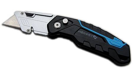 Nastavitelný bezpečnostní nůž s lichoběžníkovou čepelí