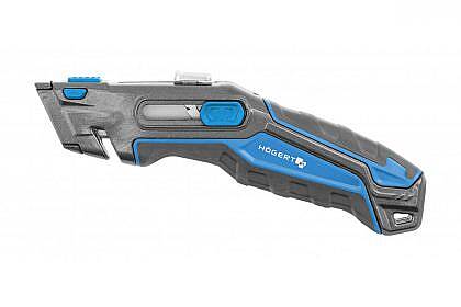 Bezpečnostní nůž s lichoběžníkovou čepelí se samočinným zatahováním